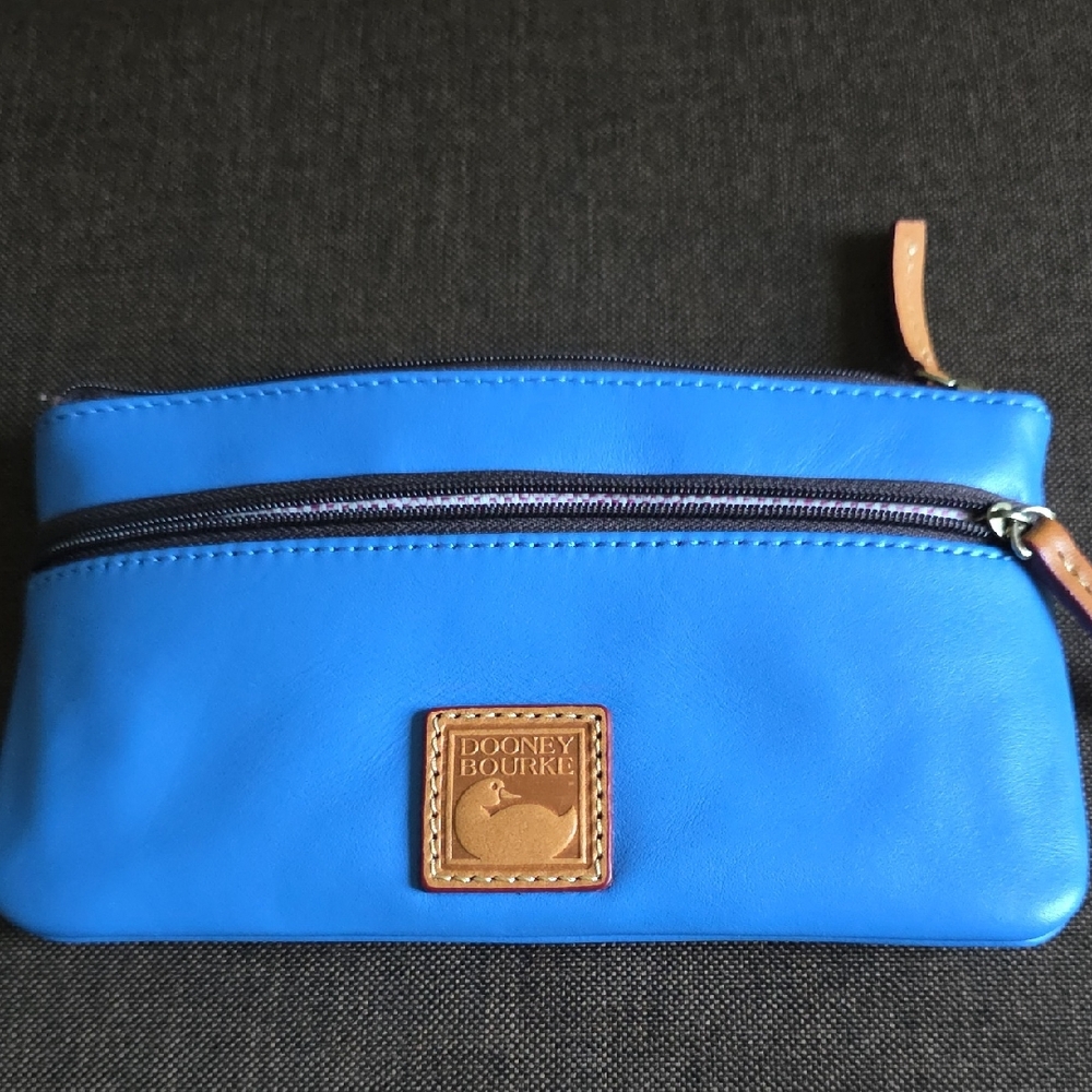 Dooney & Bourke Bright Blue Leather Pouch